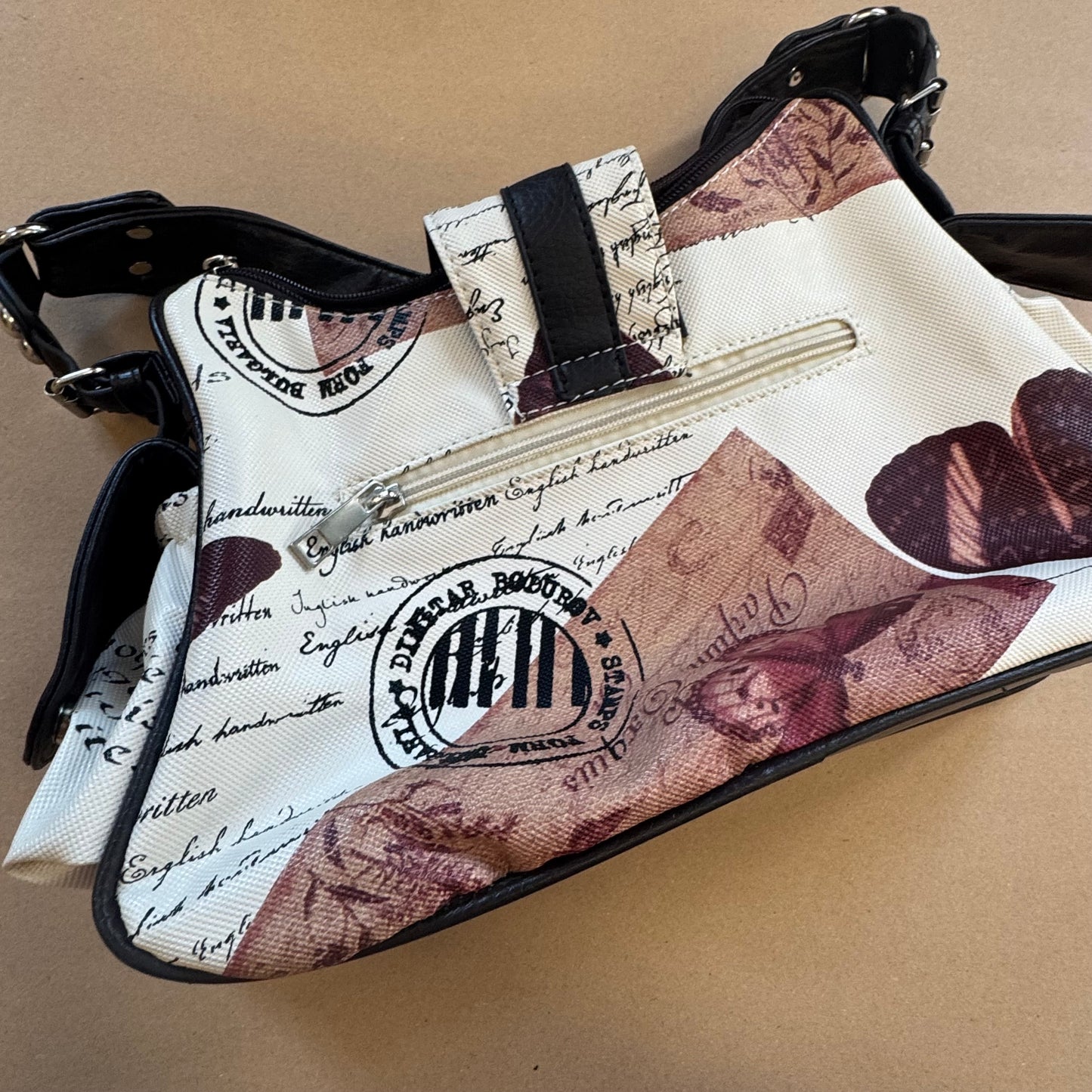 Vintage Butterfly leather-like designer handbag