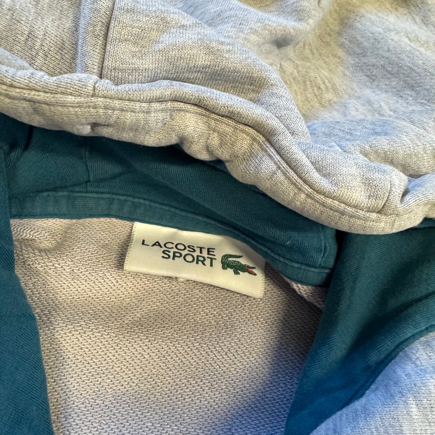 Lacoste classic grey hoodie