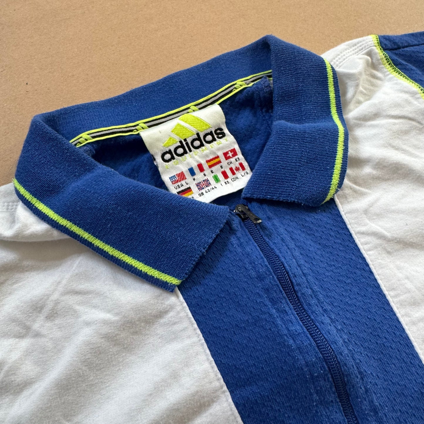 Adidas sportswear white poloshirt