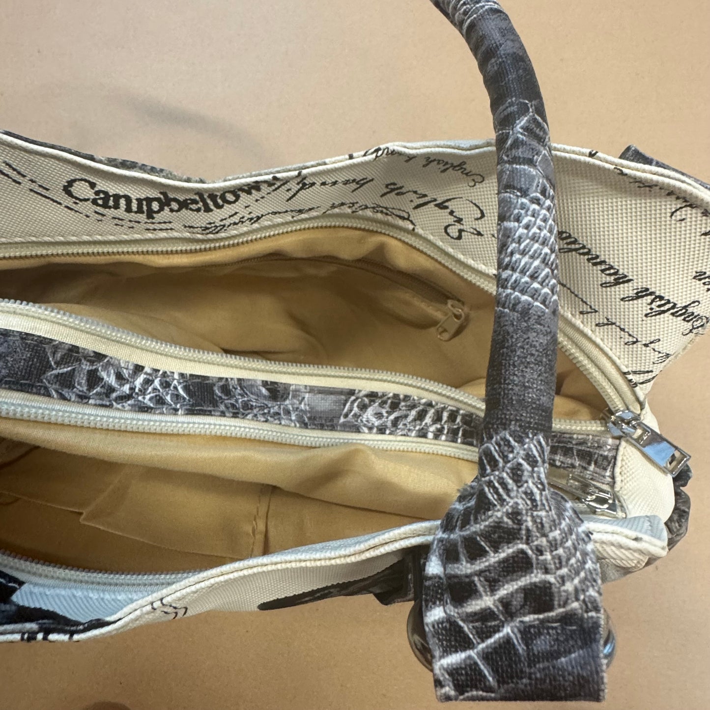 Vintage B-Buckle leather-like handbag