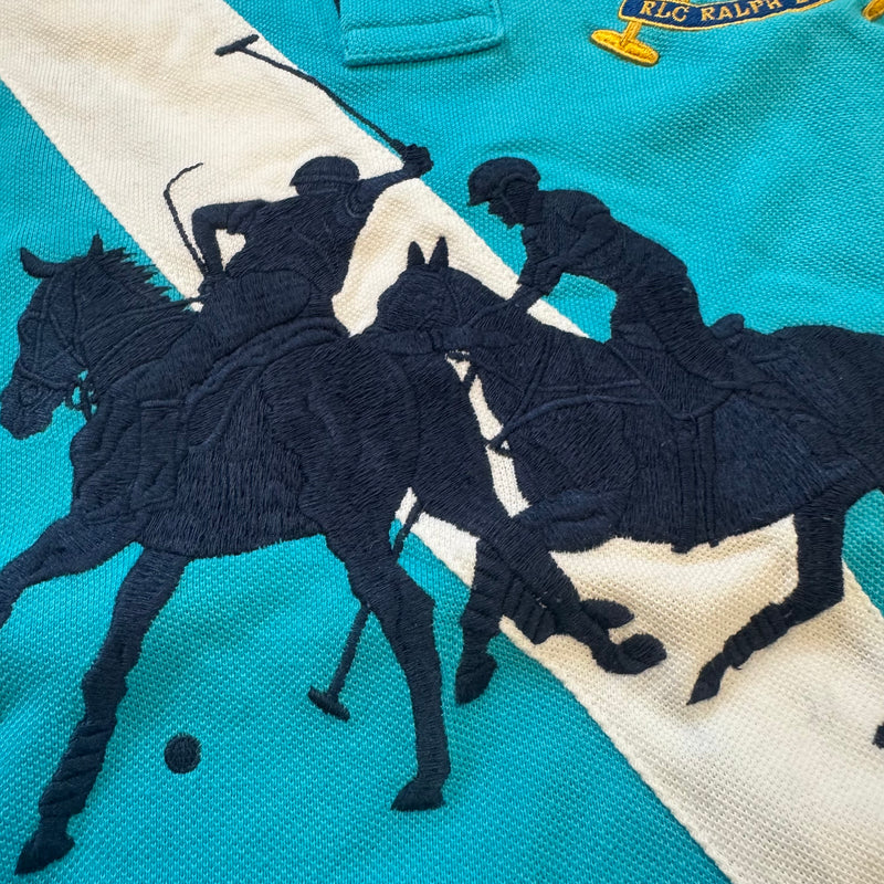 Detailansicht: Sourced limited accessories and clothes Ralph Lauren Sport women's summer polo – Logo, Nähte oder Material