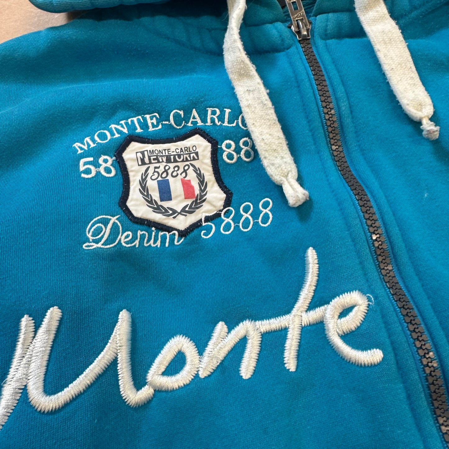 Monte Carlo Monaco vintage zipped hoodie