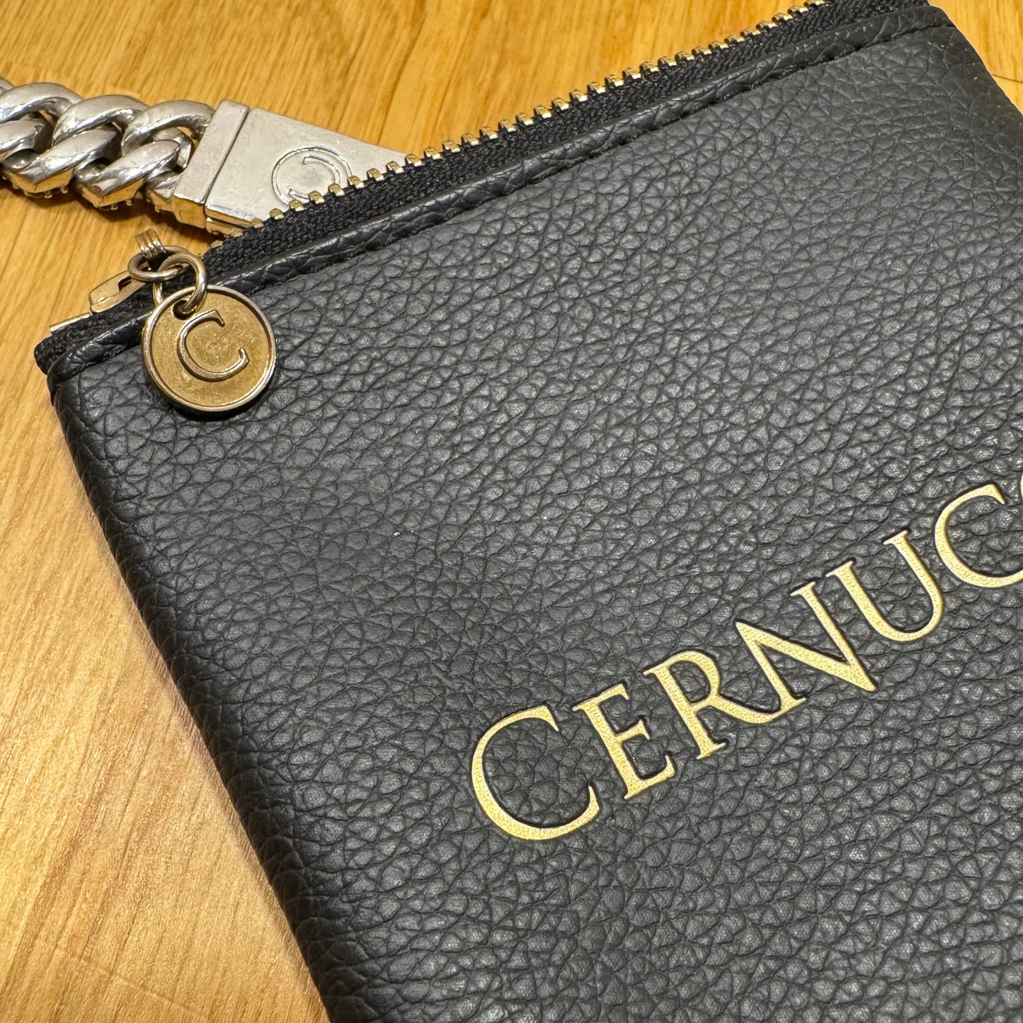 Cernucci iced out prong Cuban chain white gold