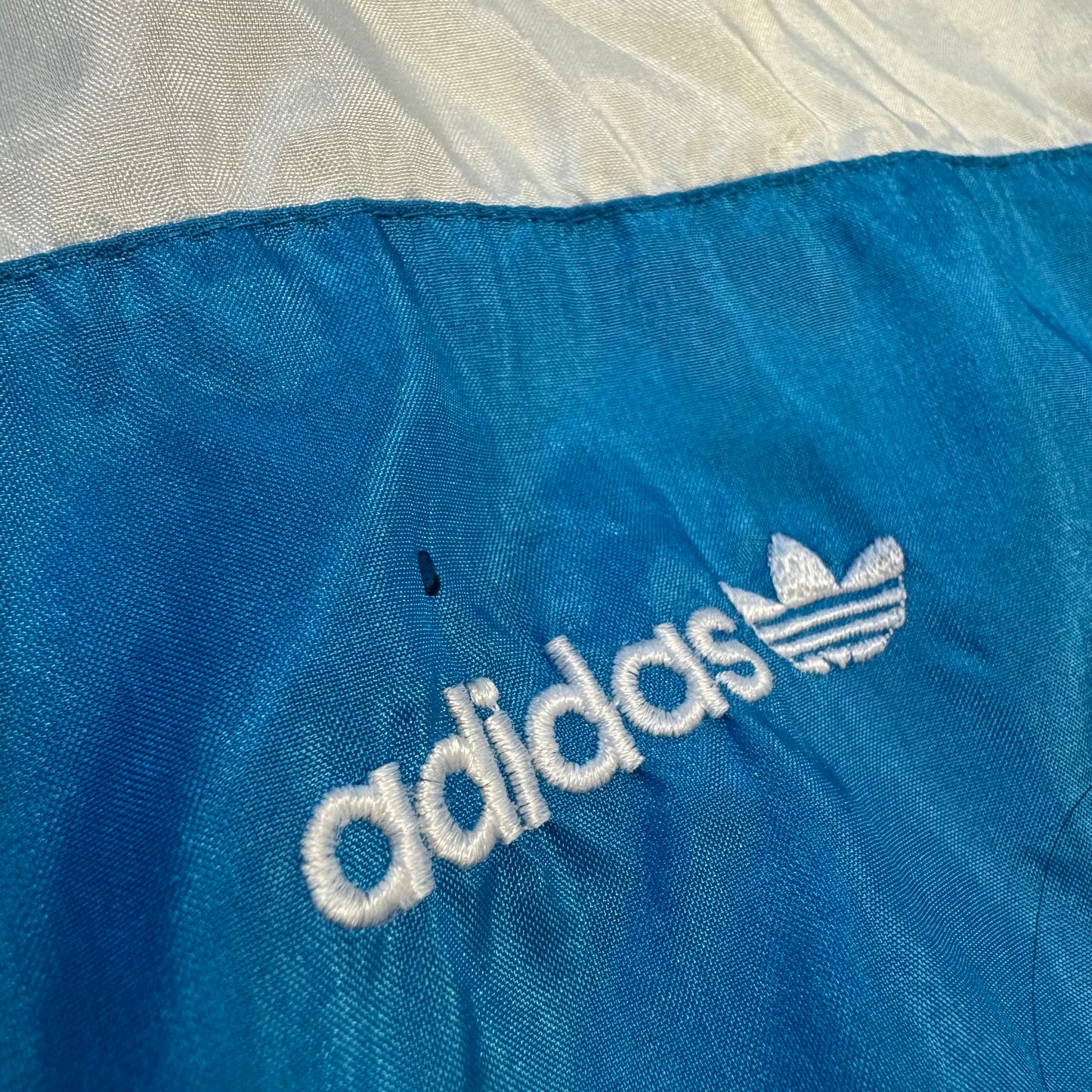 Vintage Adidas oversized skyblue track jacket