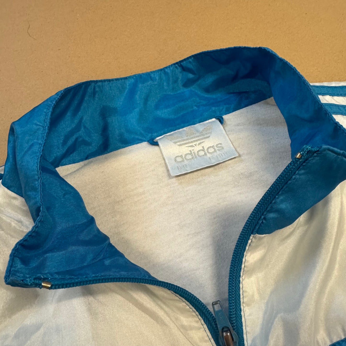Vintage Adidas oversized skyblue track jacket