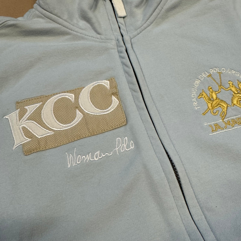 Detailansicht: Sourced limited accessories and clothes La Martina kcc women polo zip‑up – Logo, Nähte oder Material