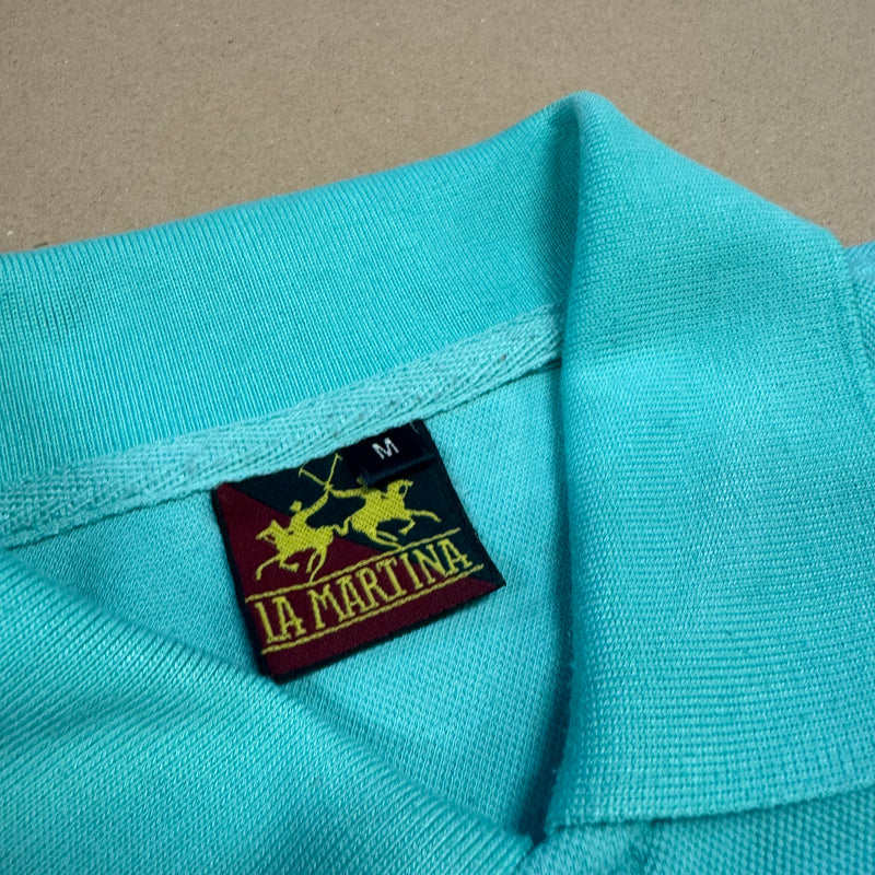 Detailansicht: Sourced limited accessories and clothes La Martina Ferrari streetwear summer polo – Logo, Nähte oder Material