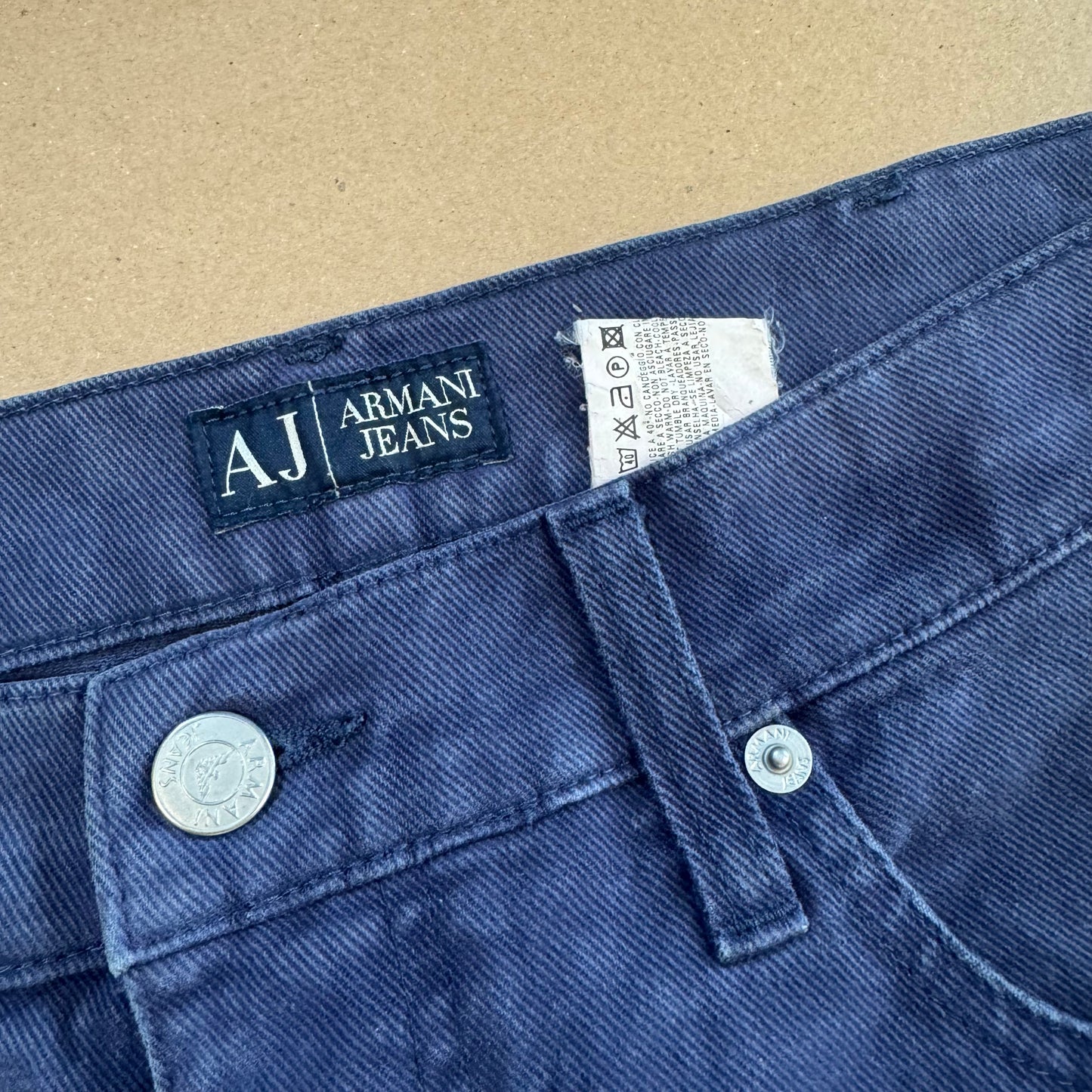 Armani Jeans classic blue straight leg
