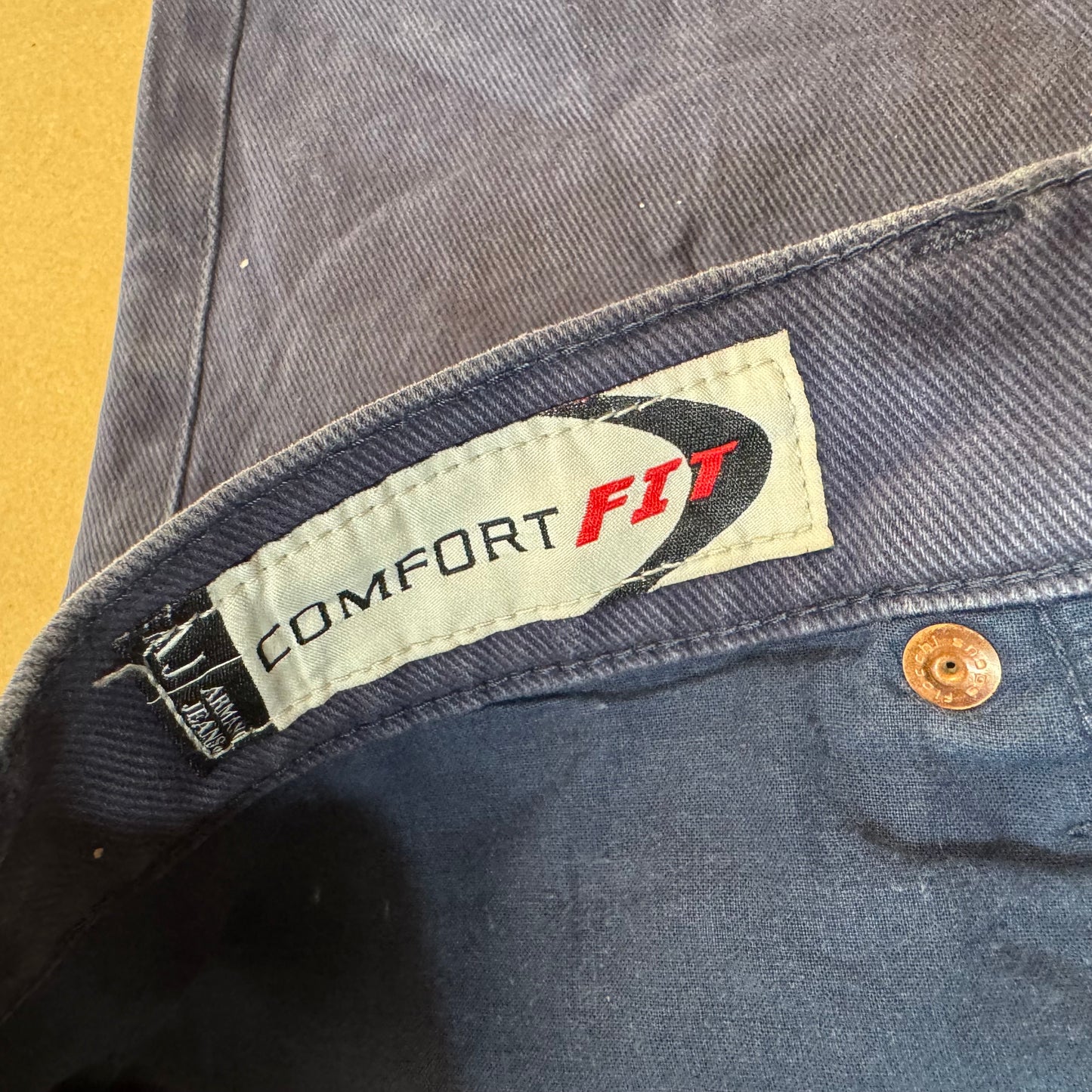 Armani Jeans classic blue straight leg