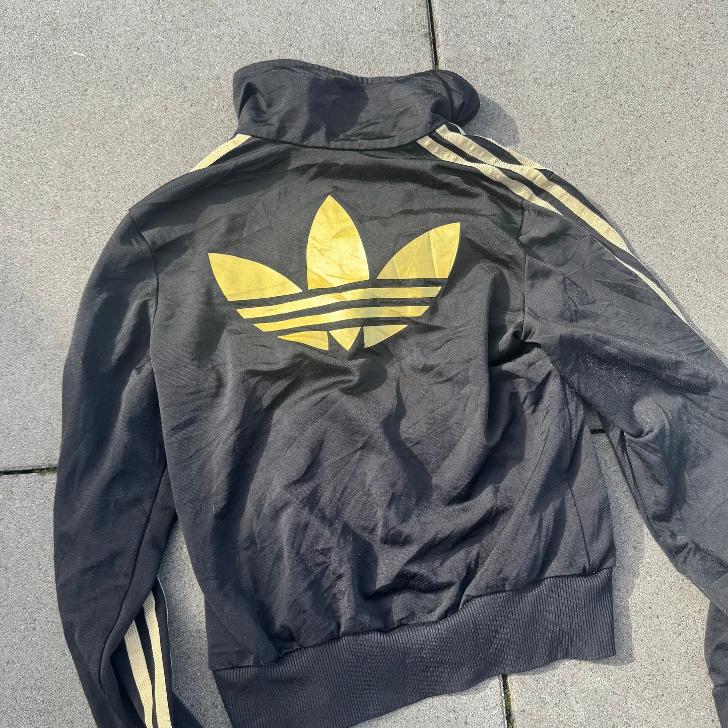 Adidas vintage Y2K black track jacket