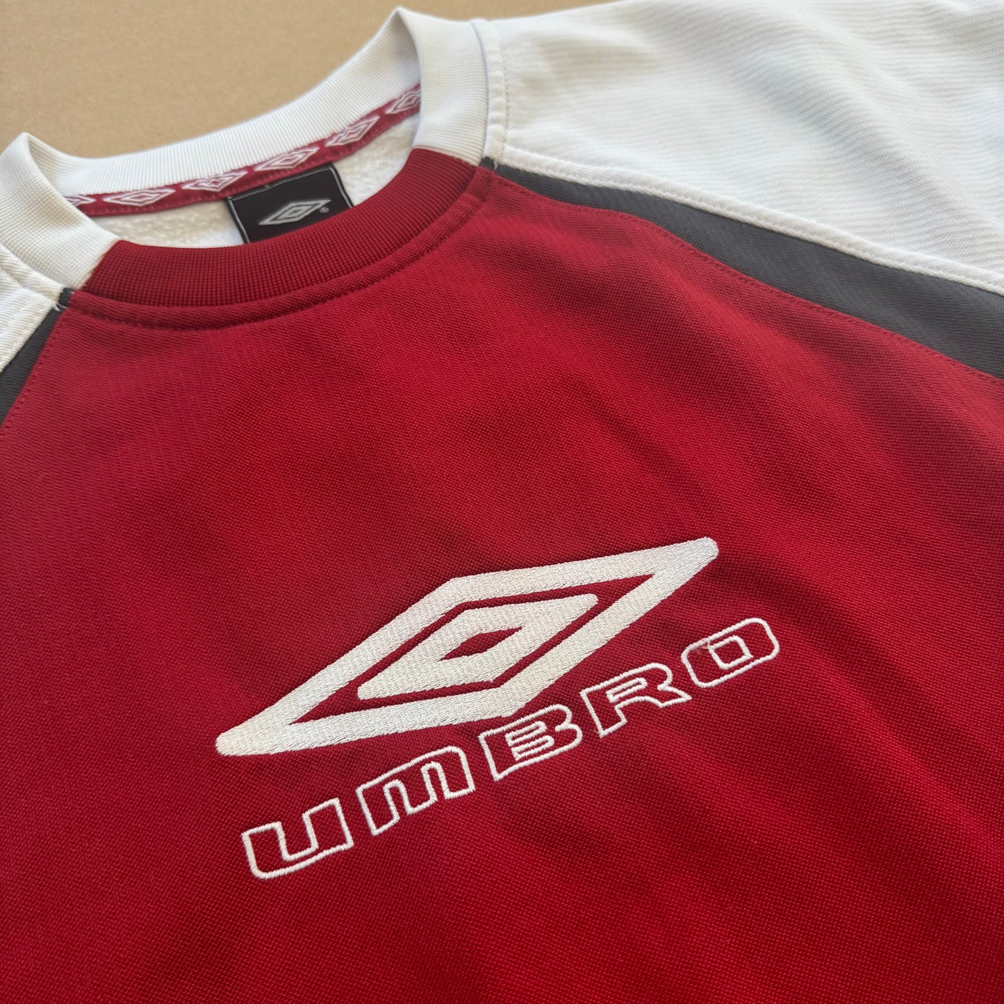 Umbro vintage red and white sweatshirt