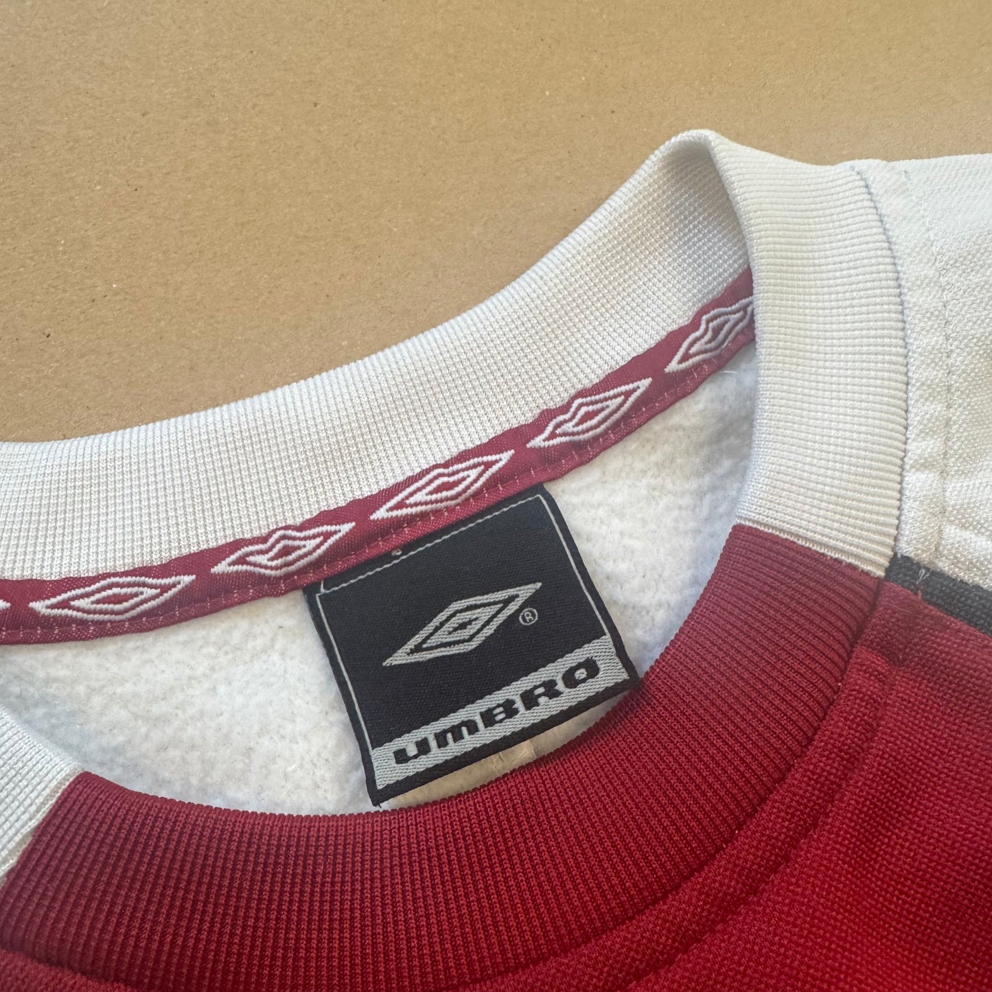 Umbro vintage red and white sweatshirt