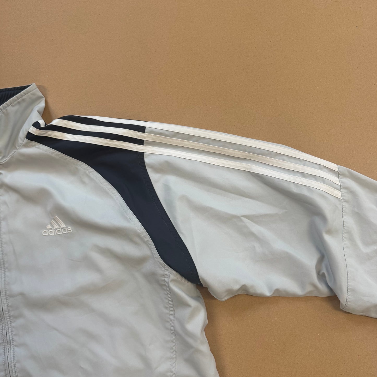 Adidas grey vintage track jacket