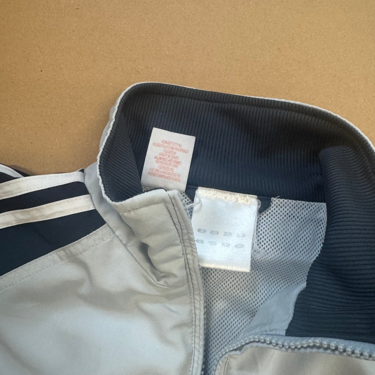 Adidas grey vintage track jacket