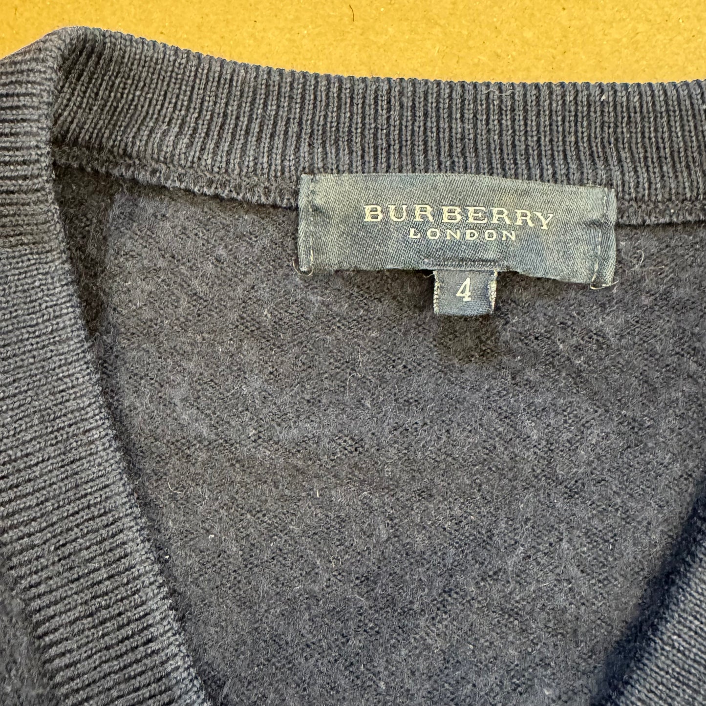 Burberry London v-neck knitted sweatshirt