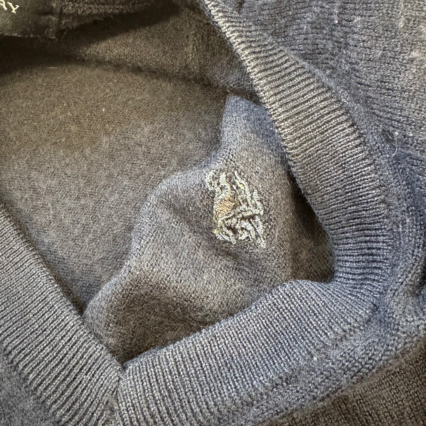 Burberry London v-neck knitted sweatshirt