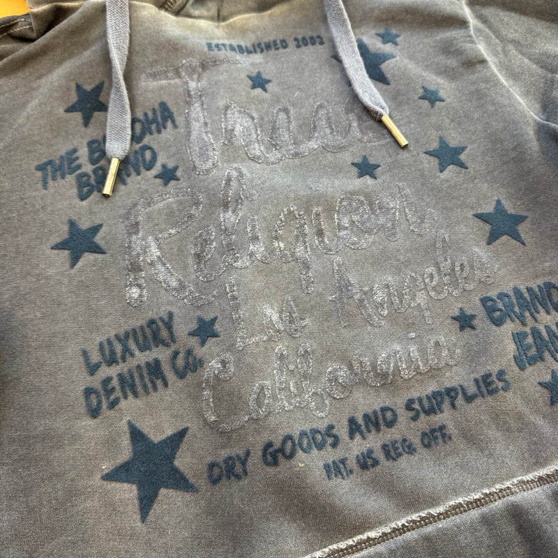 Detailansicht: Sourced limited accessories and clothes True Religion Los Angeles hoodie – Logo, Nähte oder Material