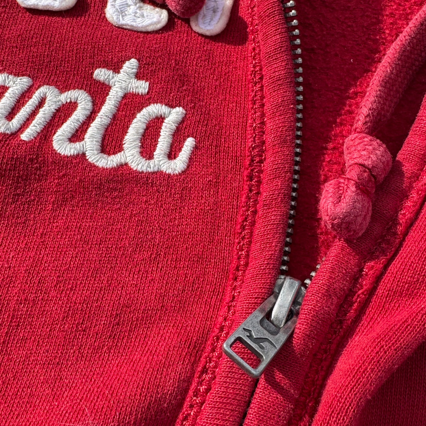 Hollister Santa Monica red Y2K hoodie