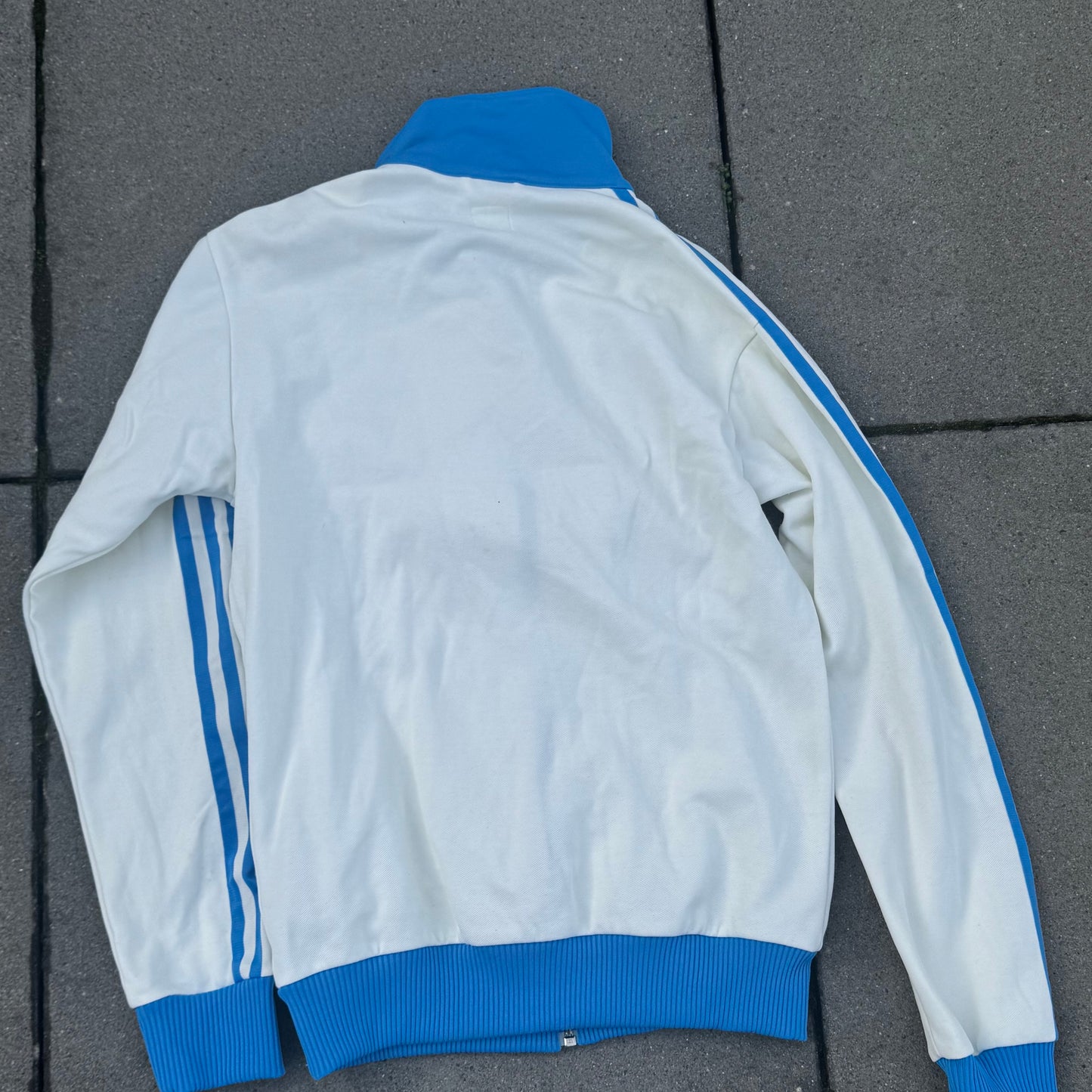 Adidas vintage 90s white track jacket