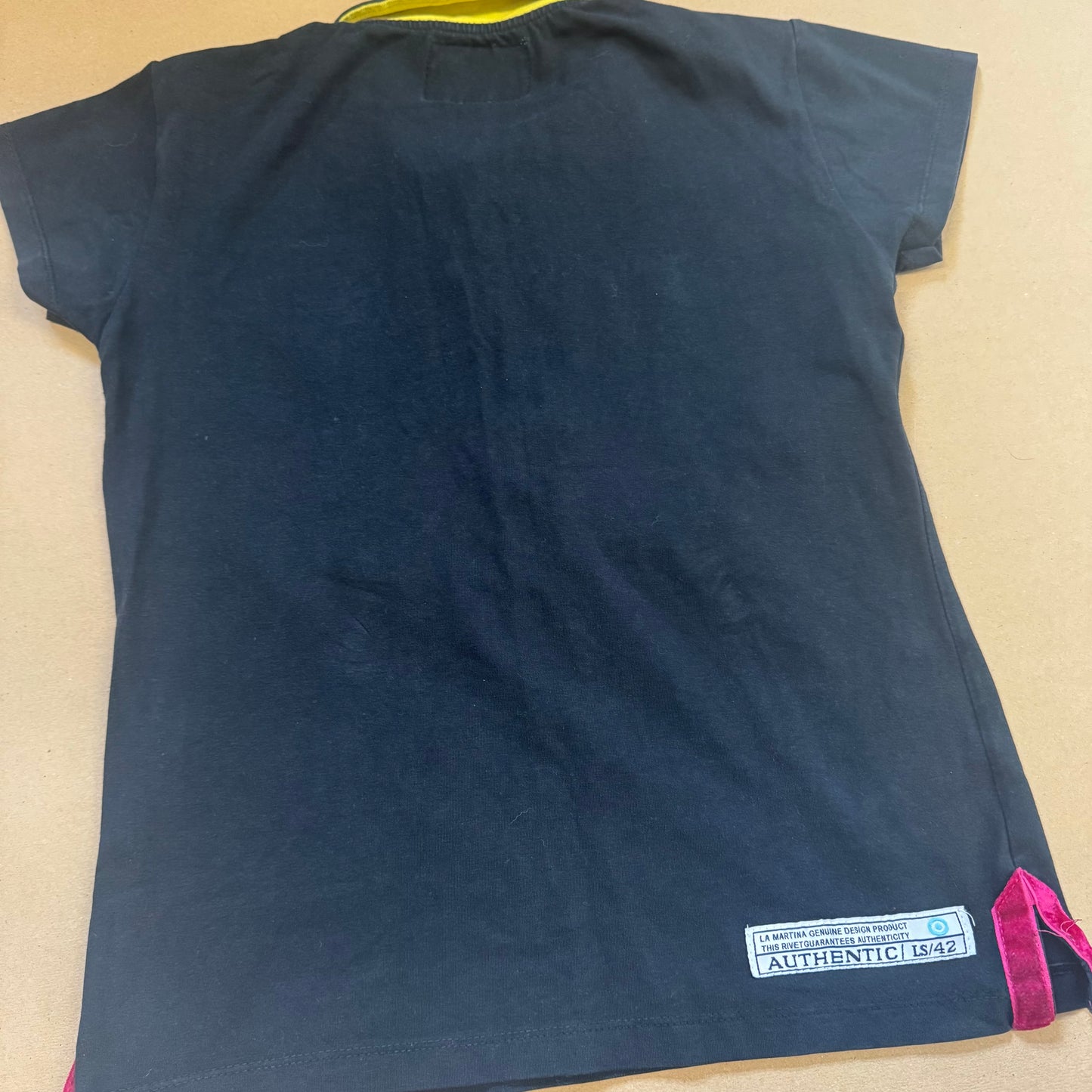 La Martina black ladies polo