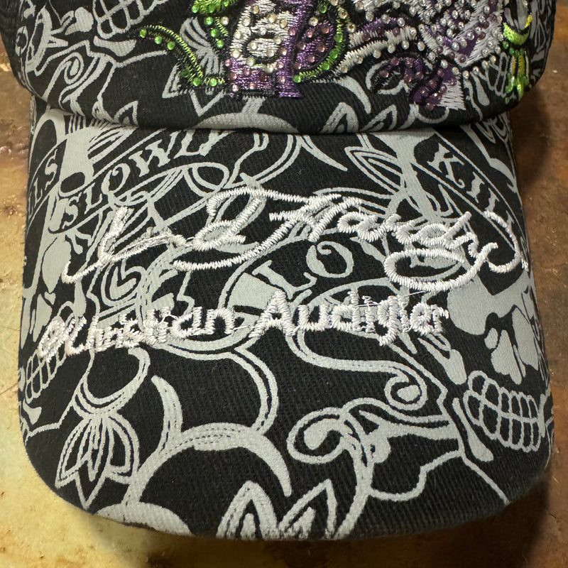 Detailansicht: Sourced limited accessories and clothes Ed Hardy cap – Logo, Nähte oder Material