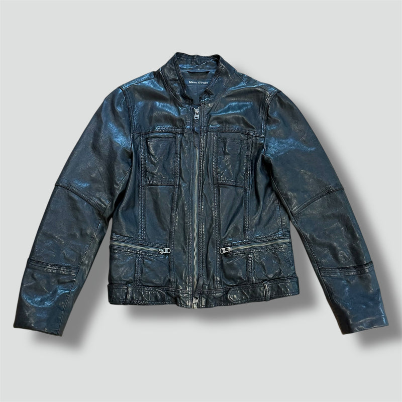 Sourced limited accessories and clothes Marc'O Polo vintage black women's leather jacket – Secondhand Streetwear