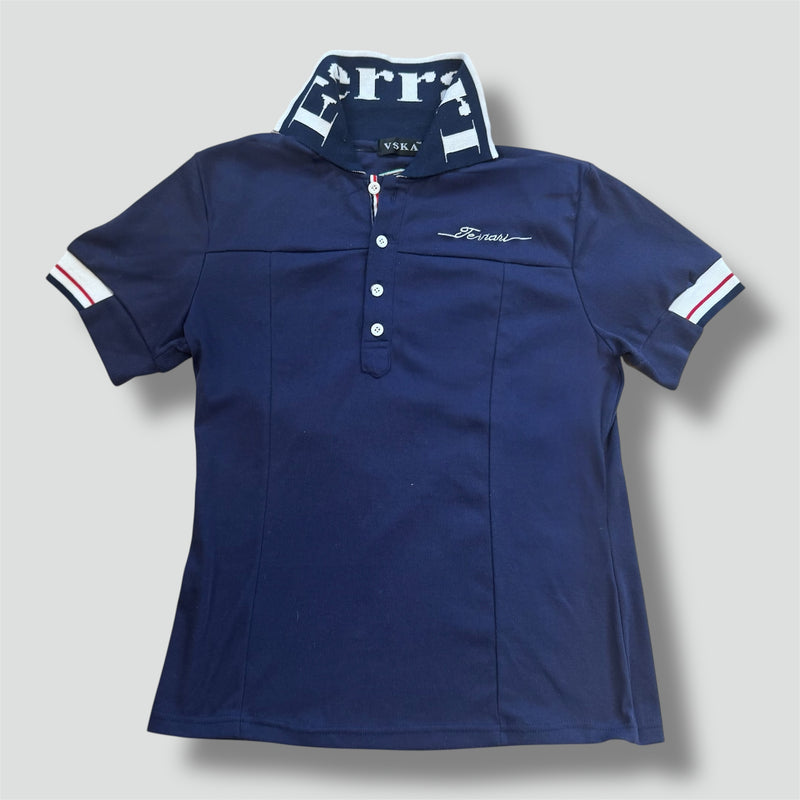 Sourced limited accessories and clothes Ferrari designer slim-fit poloshirt – Secondhand Streetwear