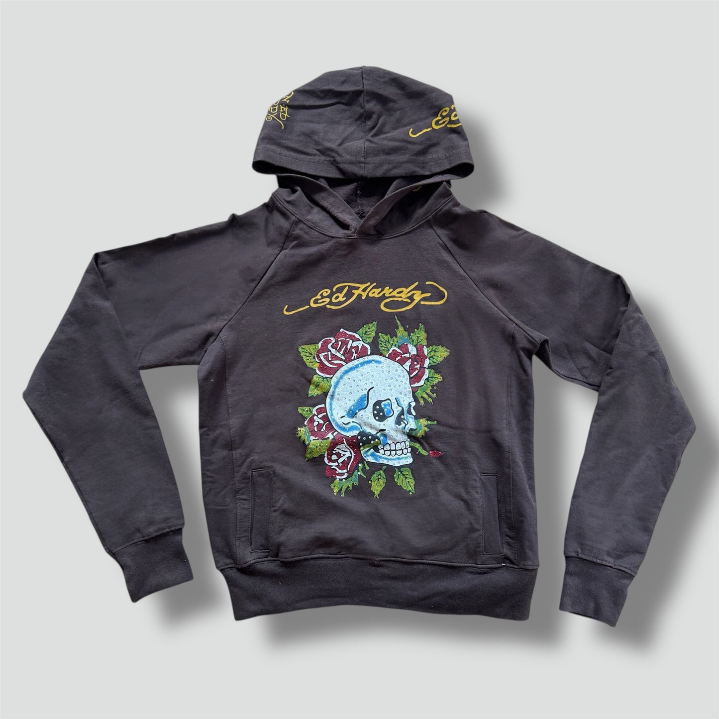 Ed Hardy vintage cropped light hoodie