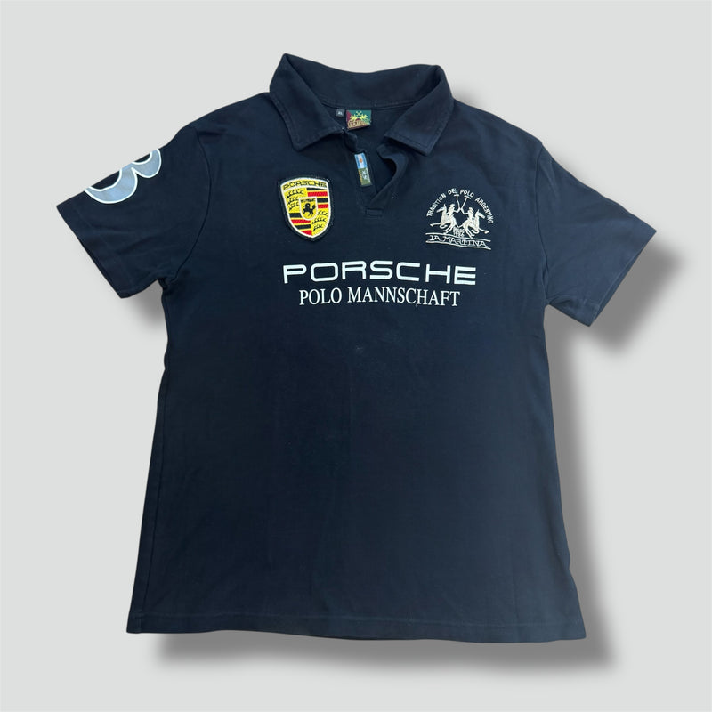 Sourced limited accessories and clothes La Martina Porsche black shirt – Secondhand Streetwear
