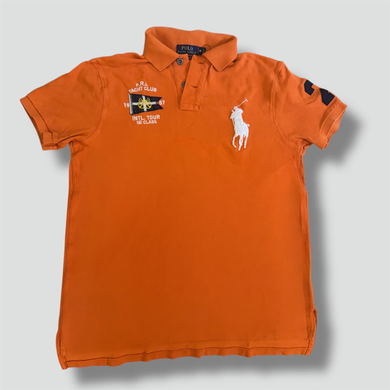 Sourced limited accessories and clothes Polo Ralph Lauren Yacht Club orange poloshirt – Secondhand Streetwear