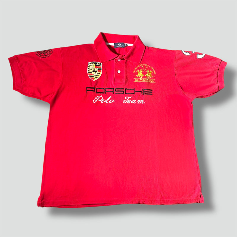 Sourced limited accessories and clothes La Martina Porsche red polo – Secondhand Streetwear