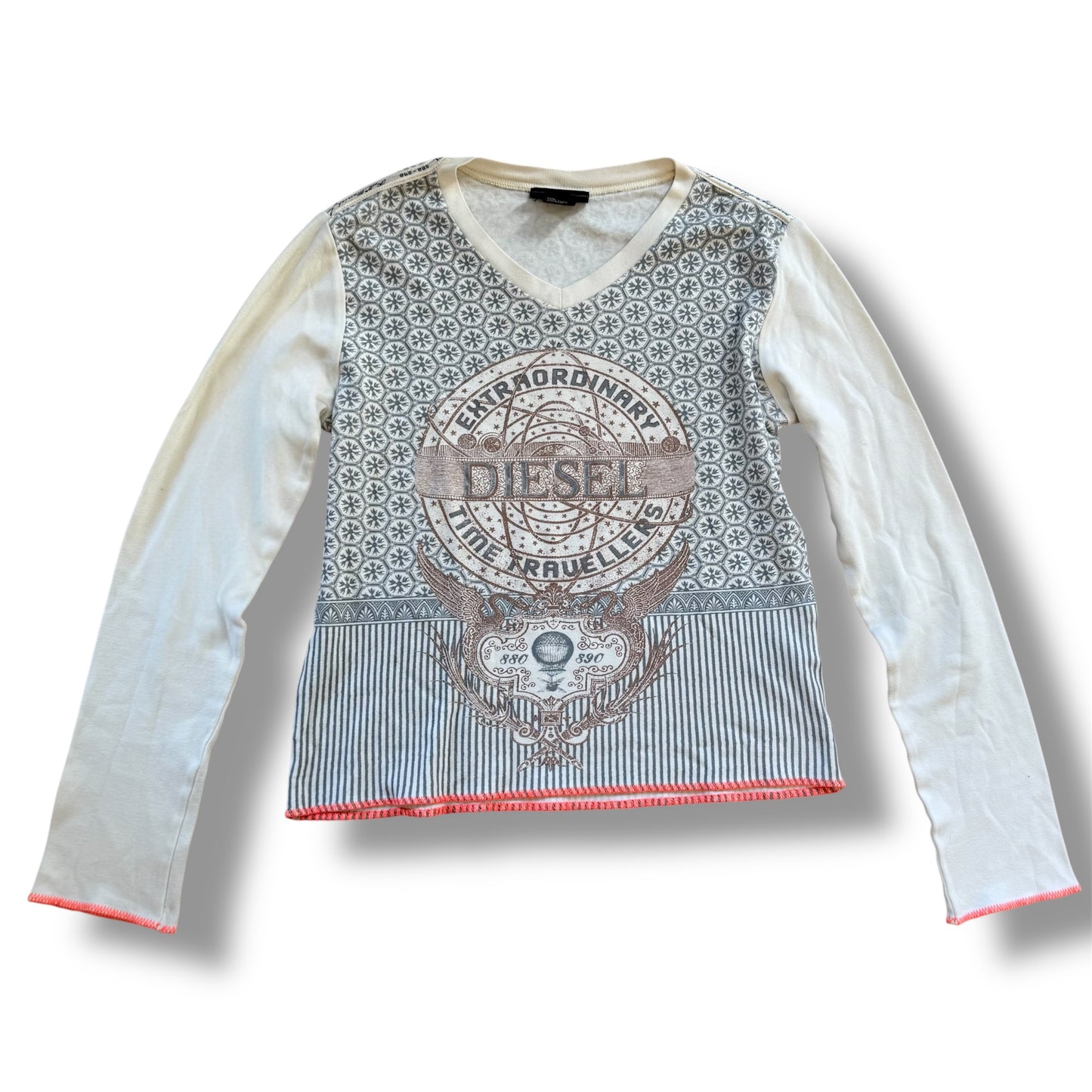 Diesel Extraordinary Time Travellers graphic longsleeve