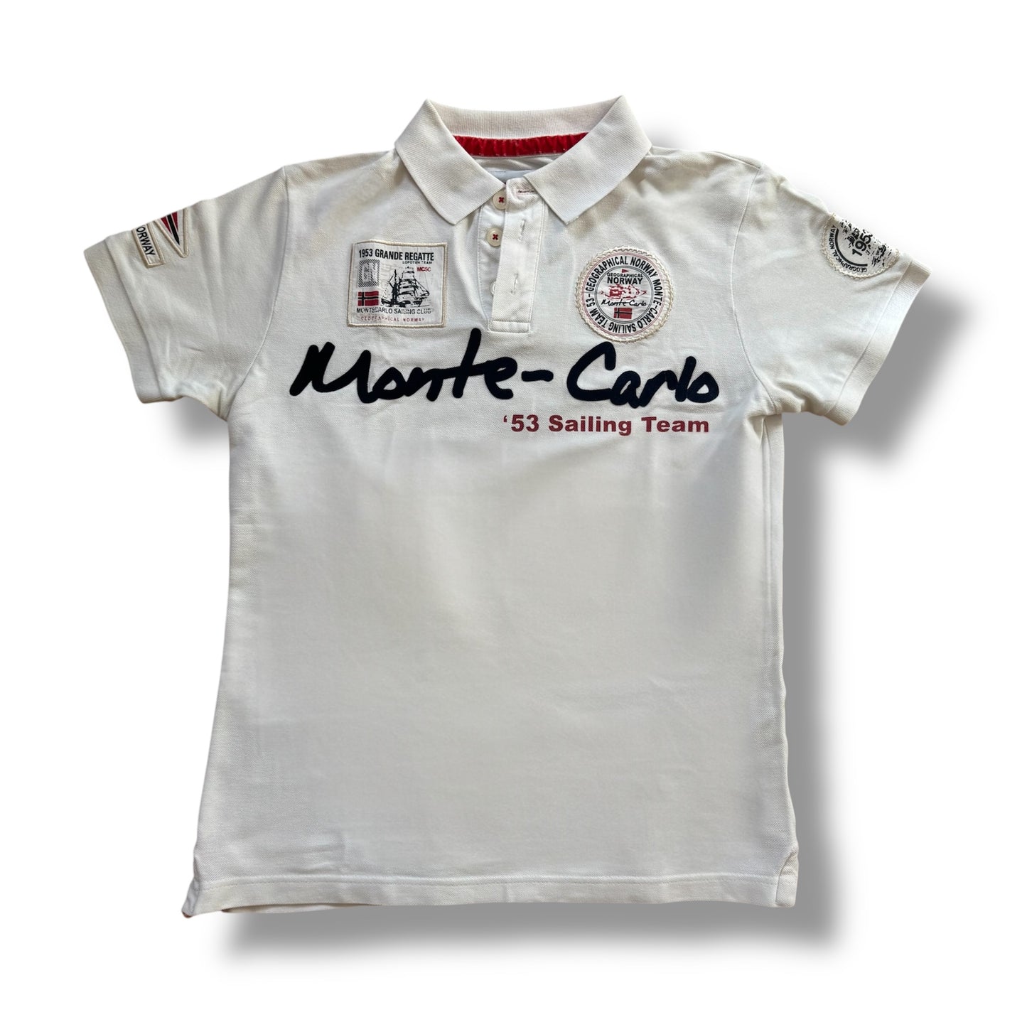 Monte Carlo white polo by Geographical Norway