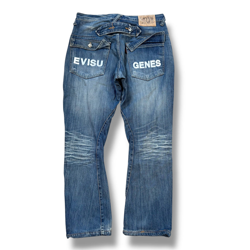 Sourced limited accessories and clothes Evisu Genes vintage denim jeans – Secondhand Streetwear