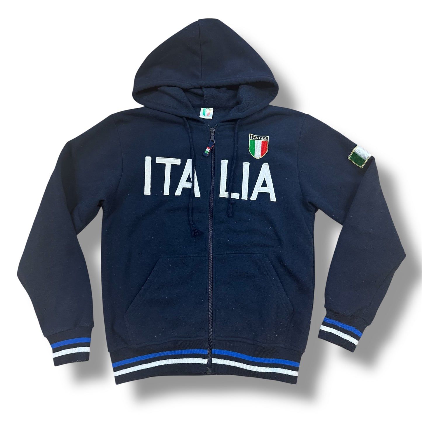 Italia streetwear zipped hoodie