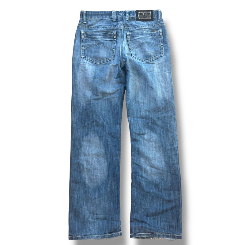 Sourced limited accessories and clothes Vintage Emporio Armani ripped jeans – Secondhand Streetwear