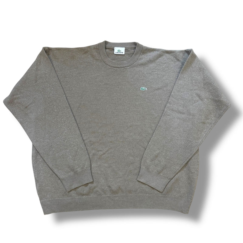 Sourced limited accessories and clothes Lacoste brown wool crewneck – Secondhand Streetwear