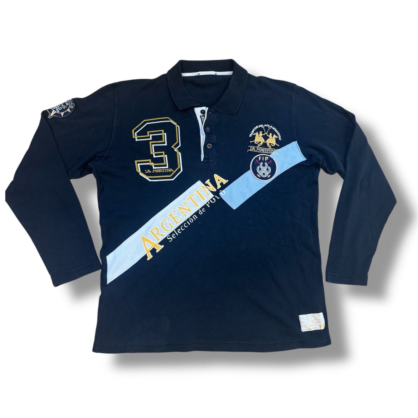 La Martina Argentina streetwear long sleeve poloshirt