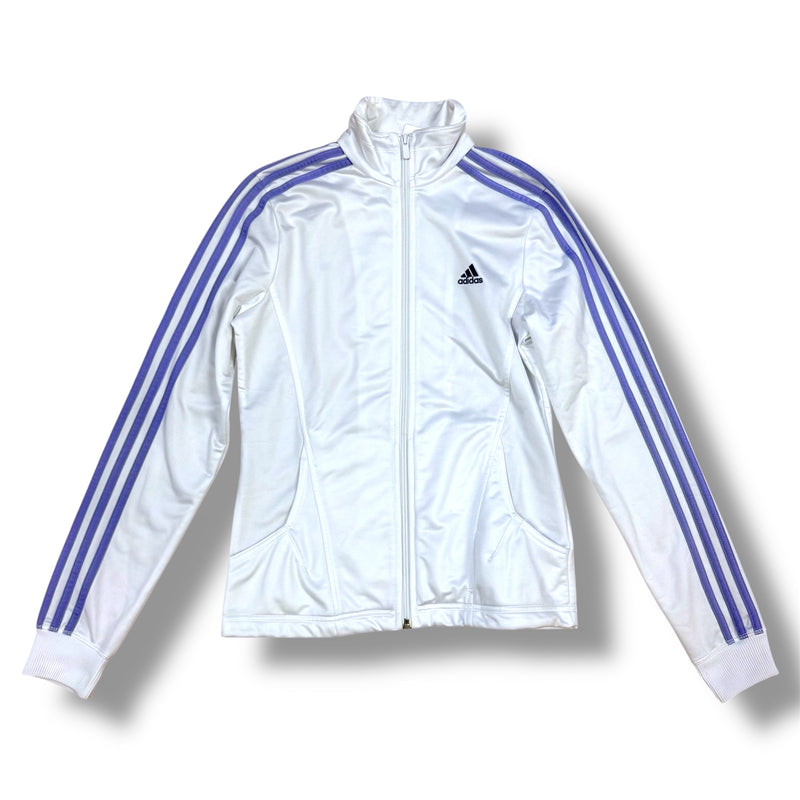Sourced limited accessories and clothes Adidas white women’s track jacket – Secondhand Streetwear