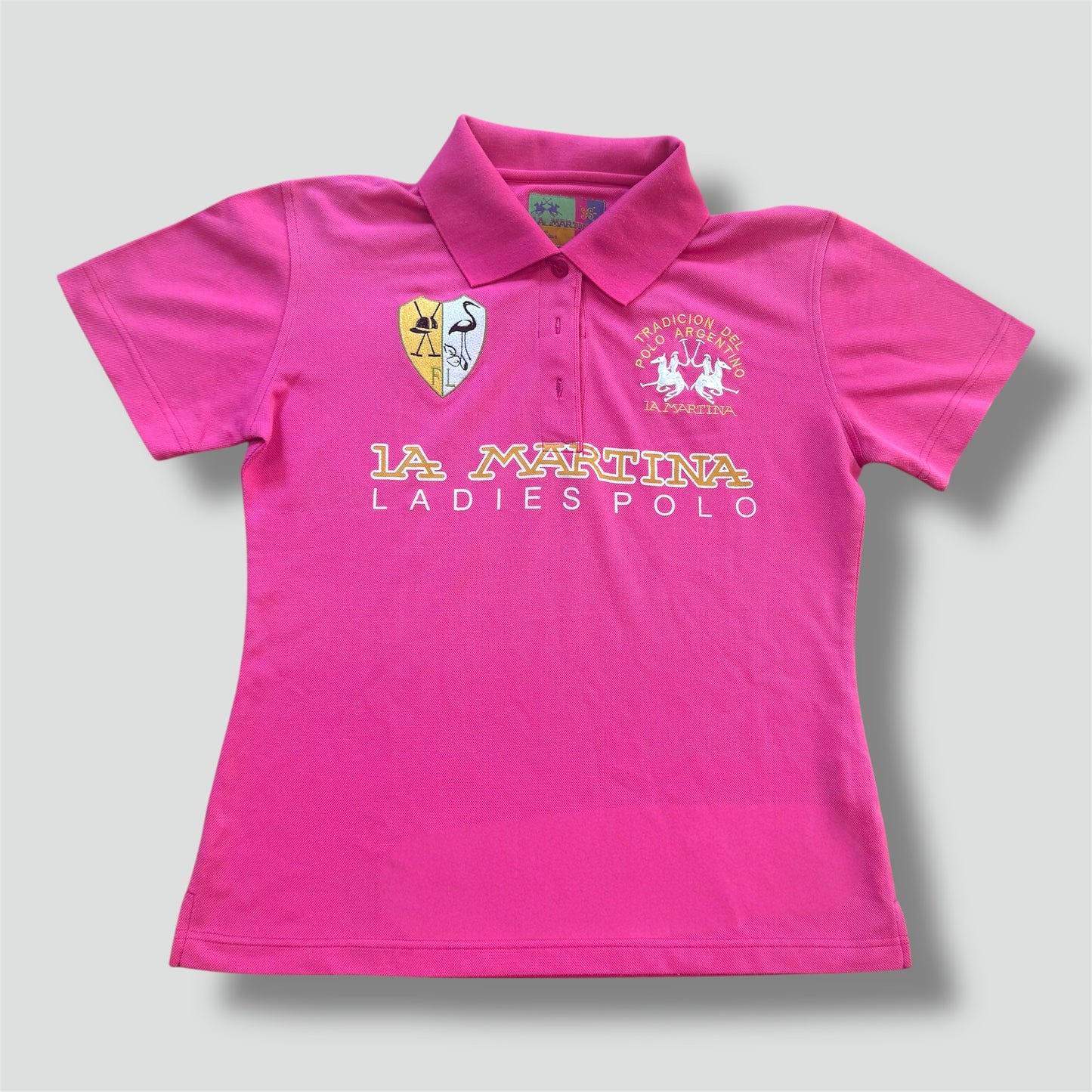 La Martina Flamingo pink ladies polo