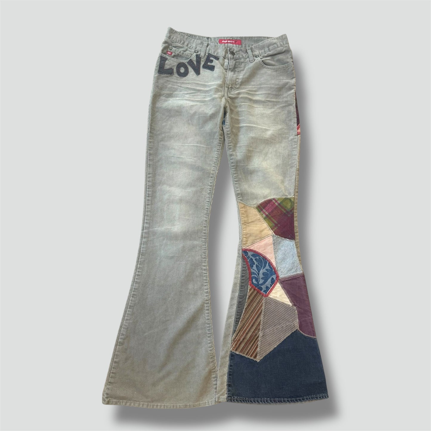 Miss Sixty "Love" Y2K floral wide leg pants