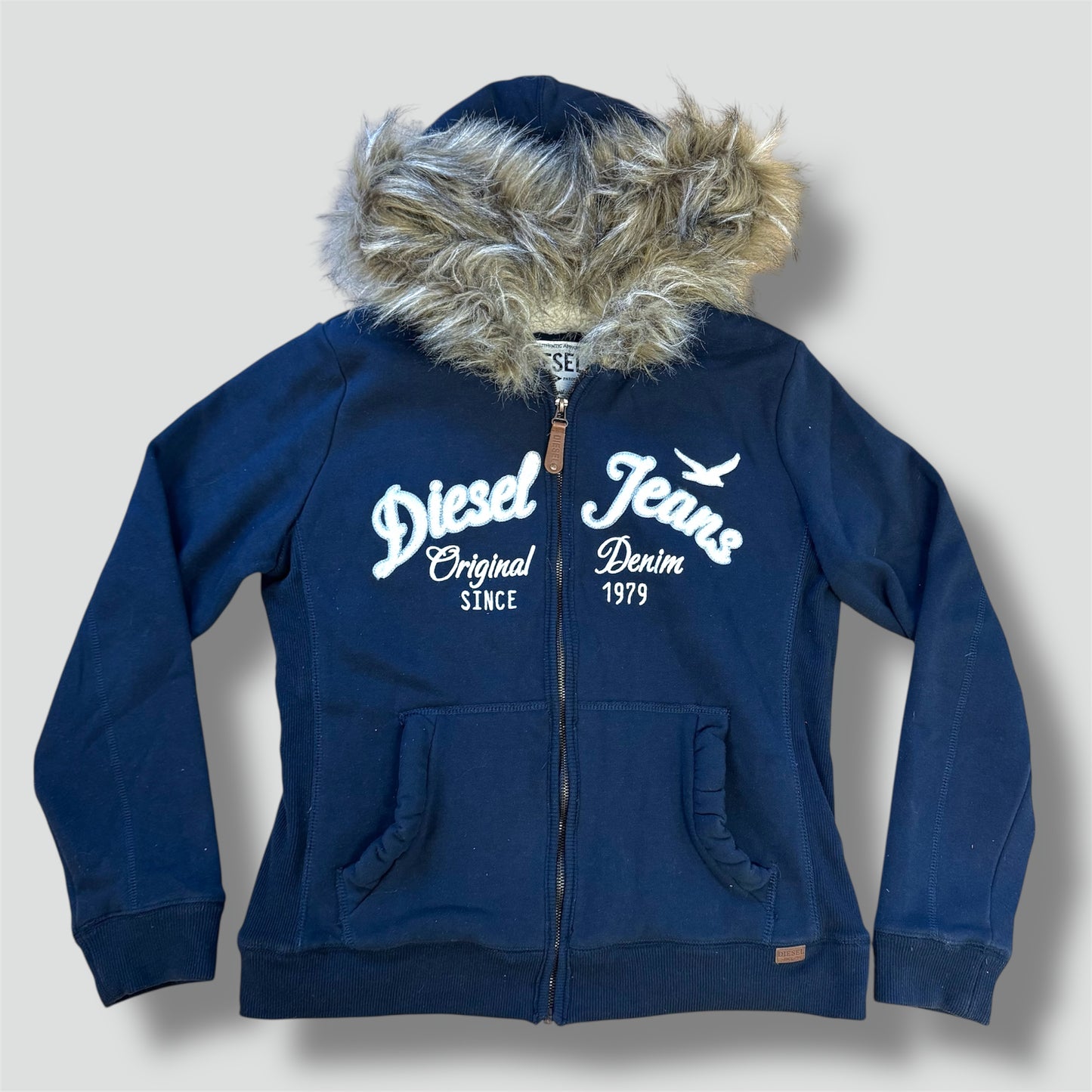 Diesel jeans fluffy zipped hoodie