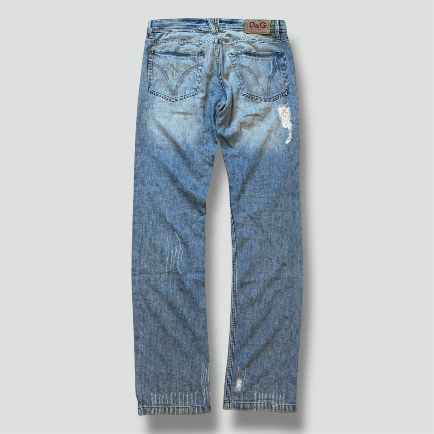 Dolce & Gabbana ripped and reworked denim jeans