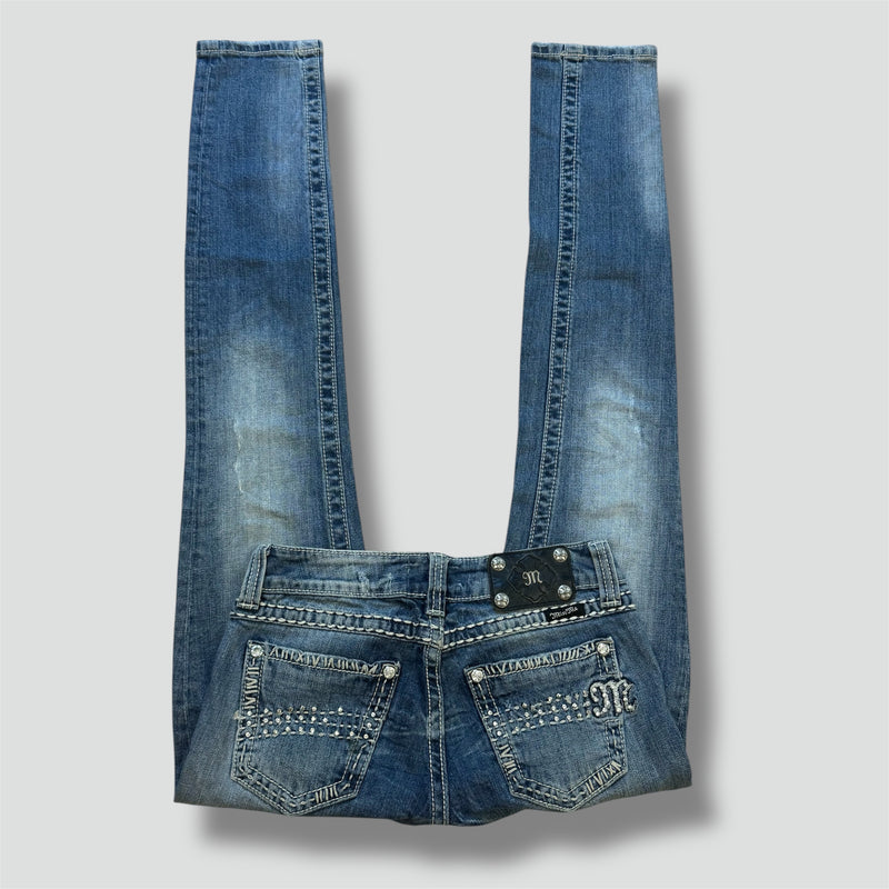 Sourced limited accessories and clothes Miss Me rhinestones slim jeans – Secondhand Streetwear