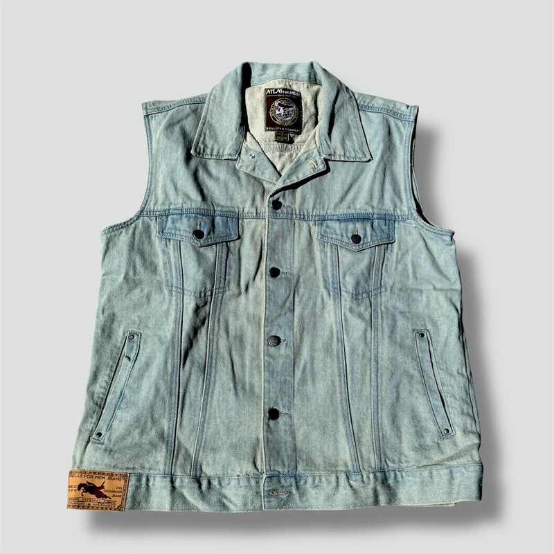 Sourced limited accessories and clothes Atlas vintage denim vest – Secondhand Streetwear