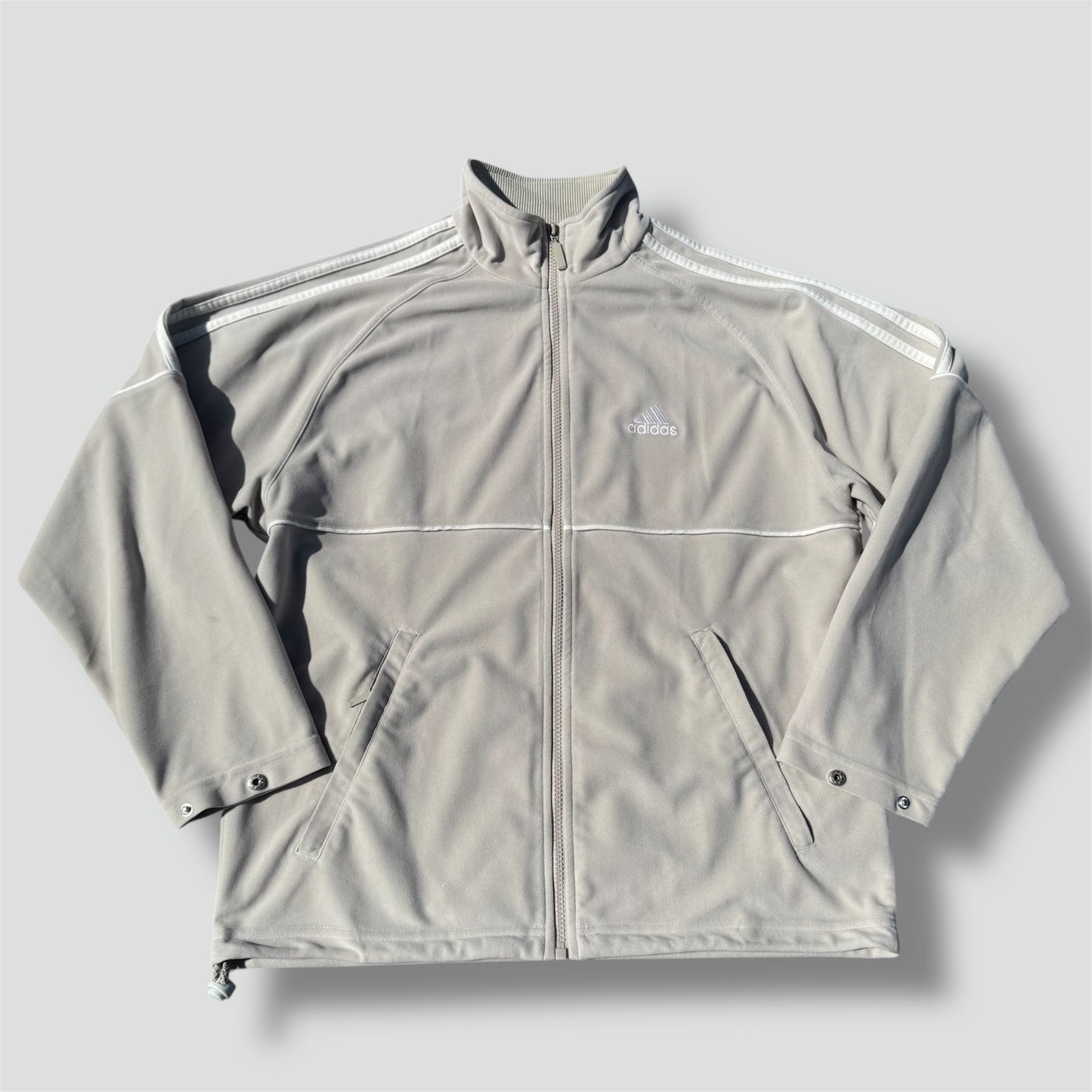 Adidas beige vintage track jacket
