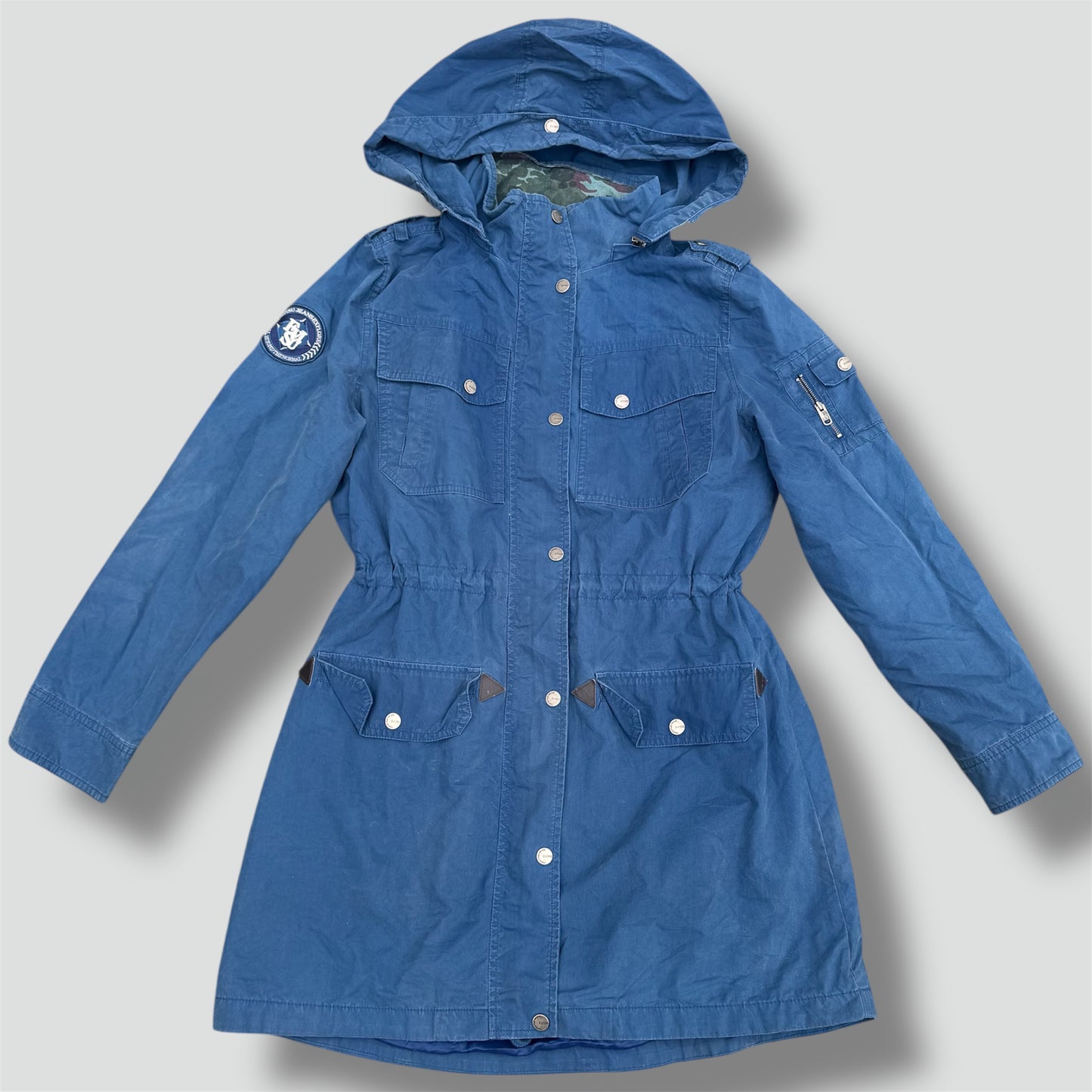 Evisu Japanese blue women’s raincoat