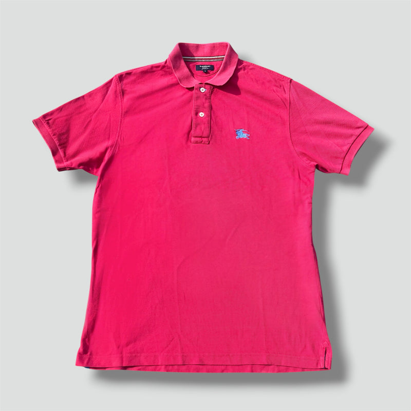 Sourced limited accessories and clothes Burberry London blue logo vintage red poloshirt – Secondhand Streetwear
