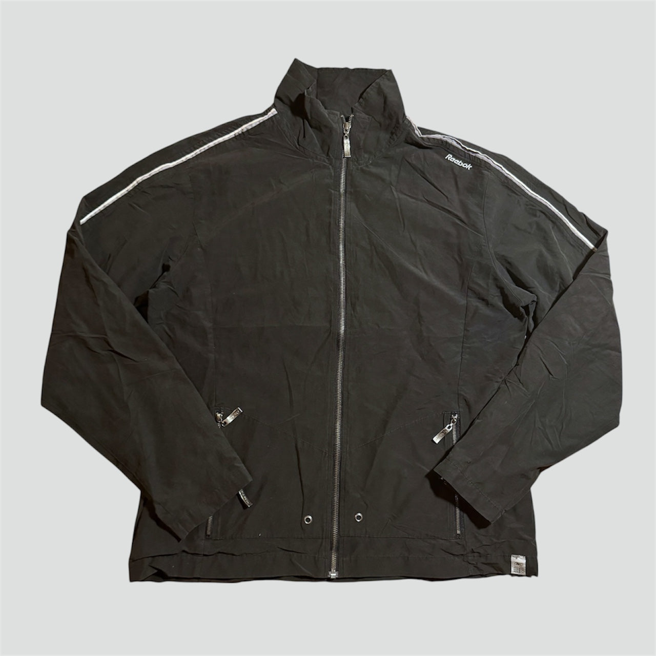 Reebok all black vintage track jacket