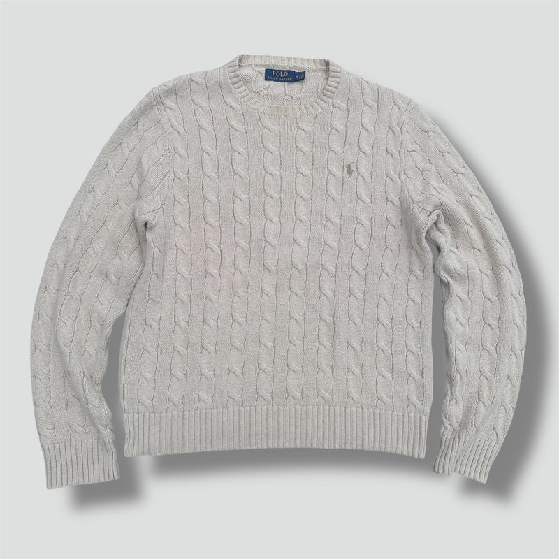 Sourced limited accessories and clothes Polo Ralph Lauren classic beige knit-sweatshirt – Secondhand Streetwear